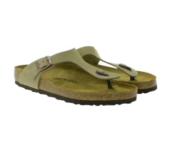 Zehentrenner & Sandalen|Pantoffeln & Hausschuhe*BIRKENSTOCK Gizeh Damen Zehentrenner Sandale Made in Germany Sommer-Schuhe normale Breite 943811 Hellbraun