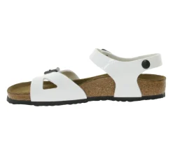 Sandalen|Hausschuhe*BIRKENSTOCK Rio Kinder Sandaletten Made in Germany Sommer-Schuhe für Mädchen Sandalen Schmale Weite 931133 Weiß