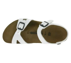 Sandalen|Hausschuhe*BIRKENSTOCK Rio Kinder Sandaletten Made in Germany Sommer-Schuhe für Mädchen Sandalen Schmale Weite 931133 Weiß
