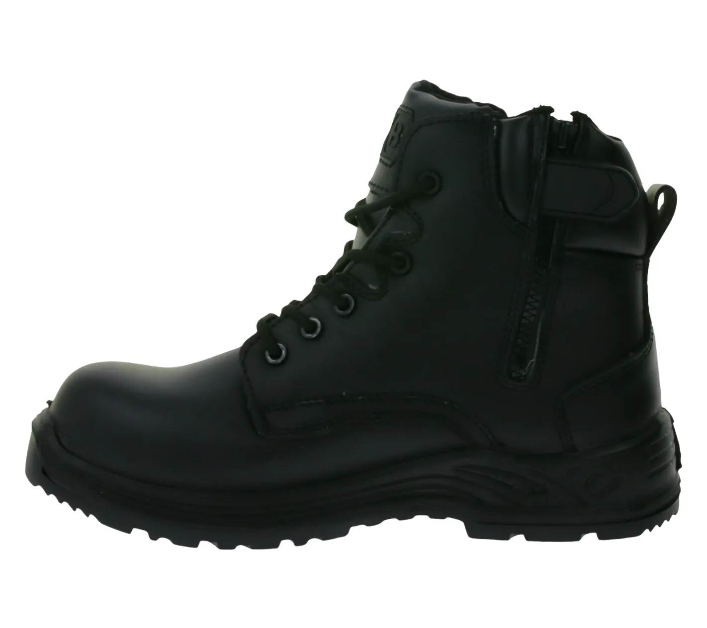Stiefel & Boots|Trekkingschuhe & Wanderschuhe*BLACKROCK Defender Herren wasserabweisende Sicherheits-Schuhe S3 aus Echtleder Arbeits-Stiefel mit HRO-Sohle Schnür-Schuhe CF2408 Schwarz