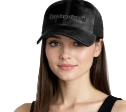 Caps & Mützen*BioworldMerch Bleeding Through Unisex Metalcore-Band Trucker-Cap mit atmungsaktiven Mesh-Einsatz Baseball-Cap TC109514BTH Schwarz