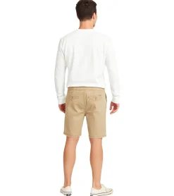 Große Größen|Shorts & Bermudas*BLEND Herren Baumwoll-Shorts kurze Bermuda mit Krempelsaum und Gummibund 20716624 161104 Beige