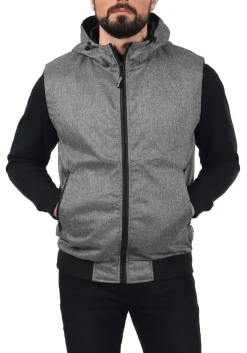 Jacken & Mäntel*BLEND Herren Softshell-Weste Outdoor-Weste in Melange-Optik Nelo 20711506ME Blau