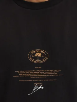 T-Shirts & Tank Tops*BLKVIS Benvenuto T-Shirt schwarz