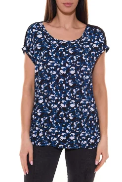 Tops & T-Shirts*BOYSEN´S Damen Shirtbluse luftiges Sommer-Shirt mit schlichtem Rücken 96935859 Blau
