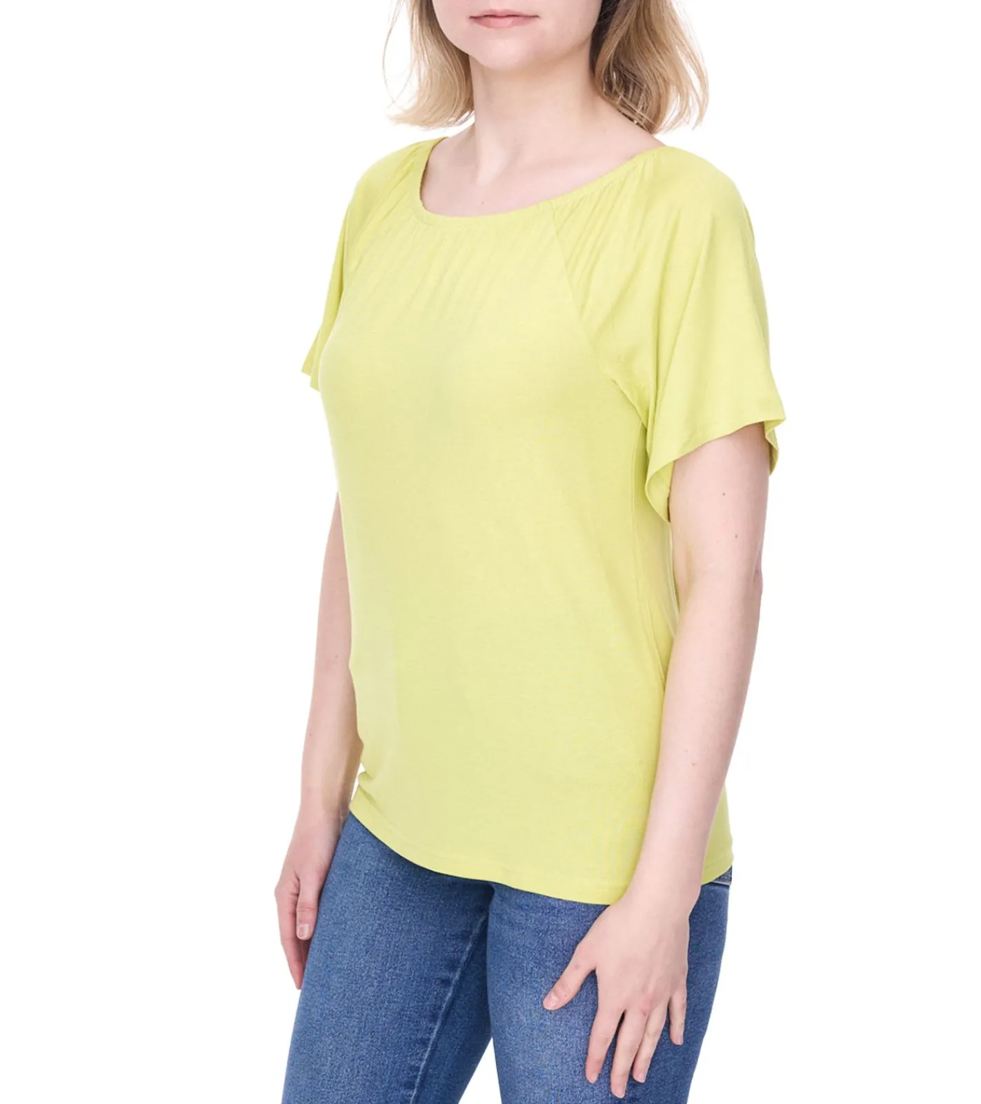 Tops & T-Shirts*BOYSEN´S Damen T-Shirt modisches Sommer-Shirt Kurzarm-Shirt 29563143 Grün