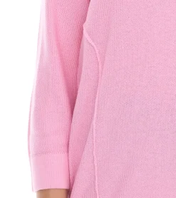 Sweater & Pullover*BOYSEN´S BOYSENS´S Damen Strick-Pullover mit V-Ausschnitt und 3/4-Ärmeln Sommer-Pulli 73541209 Rosa