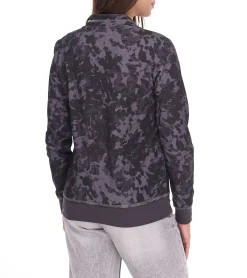 Sweater & Pullover*bruno banani Damen Sweat-Shirt stylisches Langarm-Shirt mit Logo-Print 39488624 Schwarz/Grau