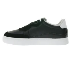 Turnschuhe & Sneaker*Calvin Klein Sneaker modische Echtleder-Schuhe mit Logo auf den Außenseiten elegante Turn-Schuhe YM0YM01153 0GM Schwarz