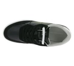 Turnschuhe & Sneaker*Calvin Klein Sneaker modische Echtleder-Schuhe mit Logo auf den Außenseiten elegante Turn-Schuhe YM0YM01153 0GM Schwarz