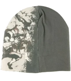 Caps & Mützen*BioworldMerch CAPCOM Street-Fighter Beanie mit Ryu, Blanka und anderen Kämpfern Gaming-Mütze Strick-Beanie Fan-Artikel KC201429STR Creme-Weiß/Grün/Rot