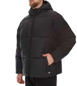 Jacken & Mäntel*CARS JEANS Soymas Herren gesteppte Alltags-Jacke Puffer-Jacke mit abnehmbarer Kapuze Herbst-Jacke Stepp-Jacke 6617601 Schwarz