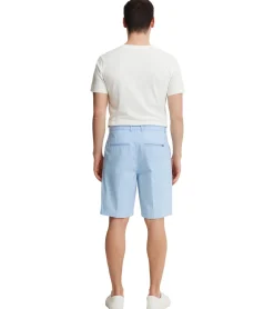Shorts & Bermudas*CASUAL FRIDAY Peterson Herren Freizeit-Bermuda Chino-Hose mit Leinen Baumwoll-Shorts kurze Hose 20504682 154030 Blau