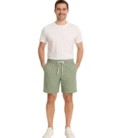 Shorts & Bermudas*CASUAL FRIDAY Sigge Herren Freizeit-Bermuda Chino-Hose mit Gummibund Baumwoll-Shorts kurze Hose 20505130 185806 Grün