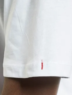 T-Shirts & Tank Tops*CATERPILLAR T-Shirt mit -Räder-Print weiß