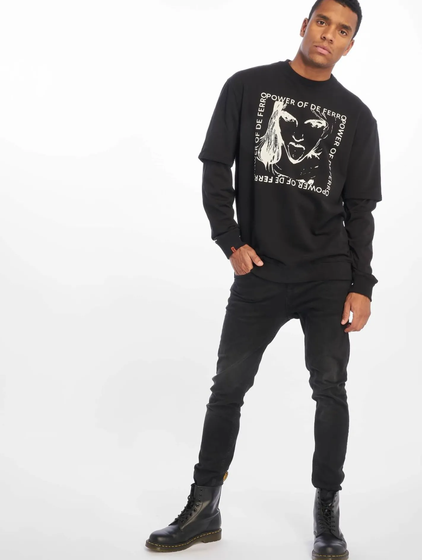 Pullover & Sweater*Cavallo de Ferro Arm B Zunge Schwarz