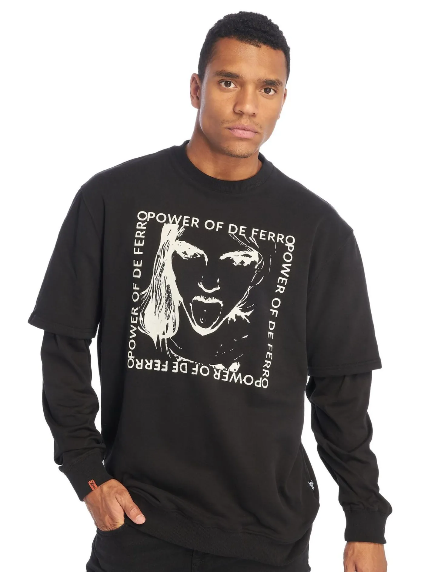 Pullover & Sweater*Cavallo de Ferro Arm B Zunge Schwarz