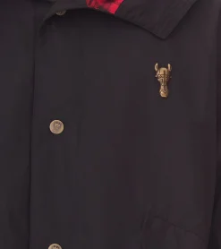 Jacken & Mäntel*Cavallo de Ferro Herren Parka Herbst-Jacke mit Kapuze Übergangs-Jacke CSJA002 Schwarz