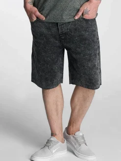 Shorts & Bermudas*CAYLER & SONS  All DD Shorts Raw Edge Denim schwarz