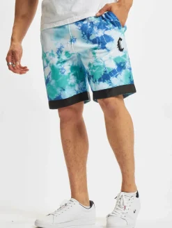 Shorts & Bermudas*CAYLER & SONS  Csbl Meaning Of Life Tie Dye Sweat Shorts weiß/blau
