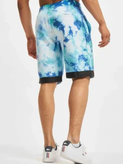 Shorts & Bermudas*CAYLER & SONS  Csbl Meaning Of Life Tie Dye Sweat Shorts weiß/blau
