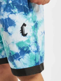 Shorts & Bermudas*CAYLER & SONS  Csbl Meaning Of Life Tie Dye Sweat Shorts weiß/blau