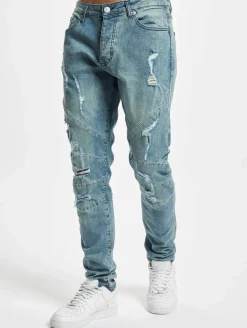 Jeans & Hosen*CAYLER & SONS Panel-Jeanshose in Distressed-Mid-Blue