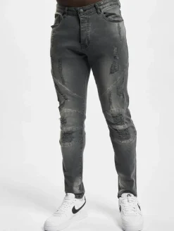 Jeans & Hosen*CAYLER & SONS  Panel-Jeanshose im Used-Look in Vintage-Schwarz