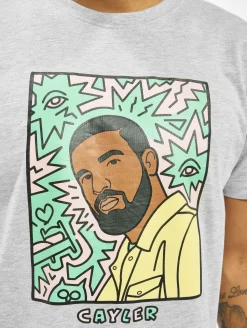 T-Shirts & Tank Tops*CAYLER & SONS WL Northern Lines Tee hellgrau/mc