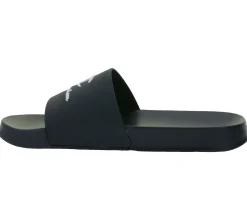 Zehentrenner & Sandalen|Pantoffeln & Hausschuhe*Champion Kos Damen und Herren Bade-Schuhe Badelatschen Sommer-Schuhe Schlupf-Schuhe S22175 Schwarz oder Blau