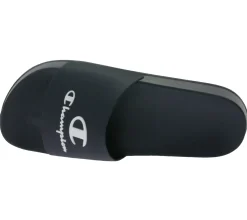 Zehentrenner & Sandalen|Pantoffeln & Hausschuhe*Champion Kos Damen und Herren Bade-Schuhe Badelatschen Sommer-Schuhe Schlupf-Schuhe S22175 KK001 Schwarz