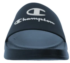 Zehentrenner & Sandalen|Pantoffeln & Hausschuhe*Champion Kos Damen und Herren Bade-Schuhe Badelatschen Sommer-Schuhe Schlupf-Schuhe S22175 BSS01 Blau