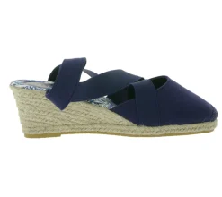 Zehentrenner & Sandalen|Halbschuhe & Pumps*Citywalk Sandalette stylische Damen Sandalen mit blauen Gummibändern 89353835 Dunkelblau