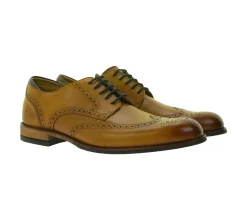 Schnürschuhe & Halbschuhe*Clarks Arlo Limit Brogue Herren Echtleder-Schuhe Budapester Business-Schuhe Anzug-Schuhe Schnür-Schuhe 26171453 Braun