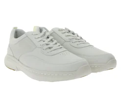 Schnürschuhe & Halbschuhe*Clarks Pro Lace Herren Echtleder-Schuhe Freizeit-Schuhe Schnür-Schuhe Sneaker 26176862 7 Creme-Weiß