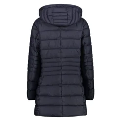 Wintersport*Campagnolo CMP Damen-Mantel mit recycelter Wattierung aus Sorona Aura Flock Winter-Jacke 33K1716M Dunkel-Blau