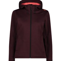 Wintersport|Mäntel & Jacken*Campagnolo CMP Damen Softshelljacken Hoodie Jacke Rot
