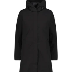 Wintersport|Mäntel & Jacken*Campagnolo CMP Damen Winterjacken Hoodie Mantel Schwarz