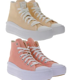 Sneaker & Turnschuhe*Converse Chuck Taylor All Star Move Damen High Top Sneaker aus Canvas in oder Rosa Apricot