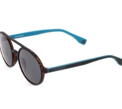 Sonnenbrillen*Converse Damen & Herren Sonnenbrille mit UV400-Schutz mit Lichtdurchlässigkeit S3 Urlaubs-Brille SCO192 7VEP Schwarz/Braun/Türkis