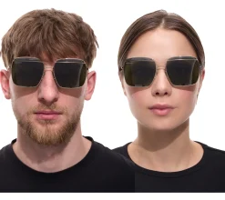 Sonnenbrillen*Converse Damen & Herren Sonnenbrille mit UV400-Schutz mit Lichtdurchlässigkeit 3 Urlaubs-Brille SCO148 8FEY Gold/Grün