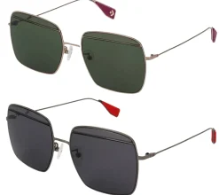 Sonnenbrillen*Converse Damen & Herren Sonnenbrille mit UV400-Schutz mit Lichtdurchlässigkeit 3 Urlaubs-Brille SCO148 Grau/Rot oder Gold/Grün