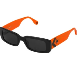 Sonnenbrillen*Converse Damen & Herren Sonnenbrille mit UV400-Schutz mit Lichtdurchlässigkeit S2 Urlaubs-Brille Sommer-Brille SCO228 Schwarz/Grün, Schwarz/Pink oder Schwarz/Orange