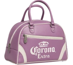 Rucksäcke & Taschen*BioworldMerch Corona Bier Bowling Bag Damen Handtasche Schulter-Tasche mit Logoschriftzug 31 x 22 x 12 cm MB53346COR0 Rosa
