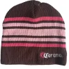 Caps & Mützen*Bio-Domes Headgear Corona Damen Beanie Winter-Mütze weiche Strick-Mütze mit Logo-Stickerei Baumwoll-Mütze KC101387COR Braun/Rosa