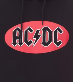 Pullover & Sweater*COURSE Herren ACDC Kapuzen-Pullover schlichter Baumwoll-Pullover Sweat-Hoodie Langarm-Shirt 4847 Schwarz/Rot