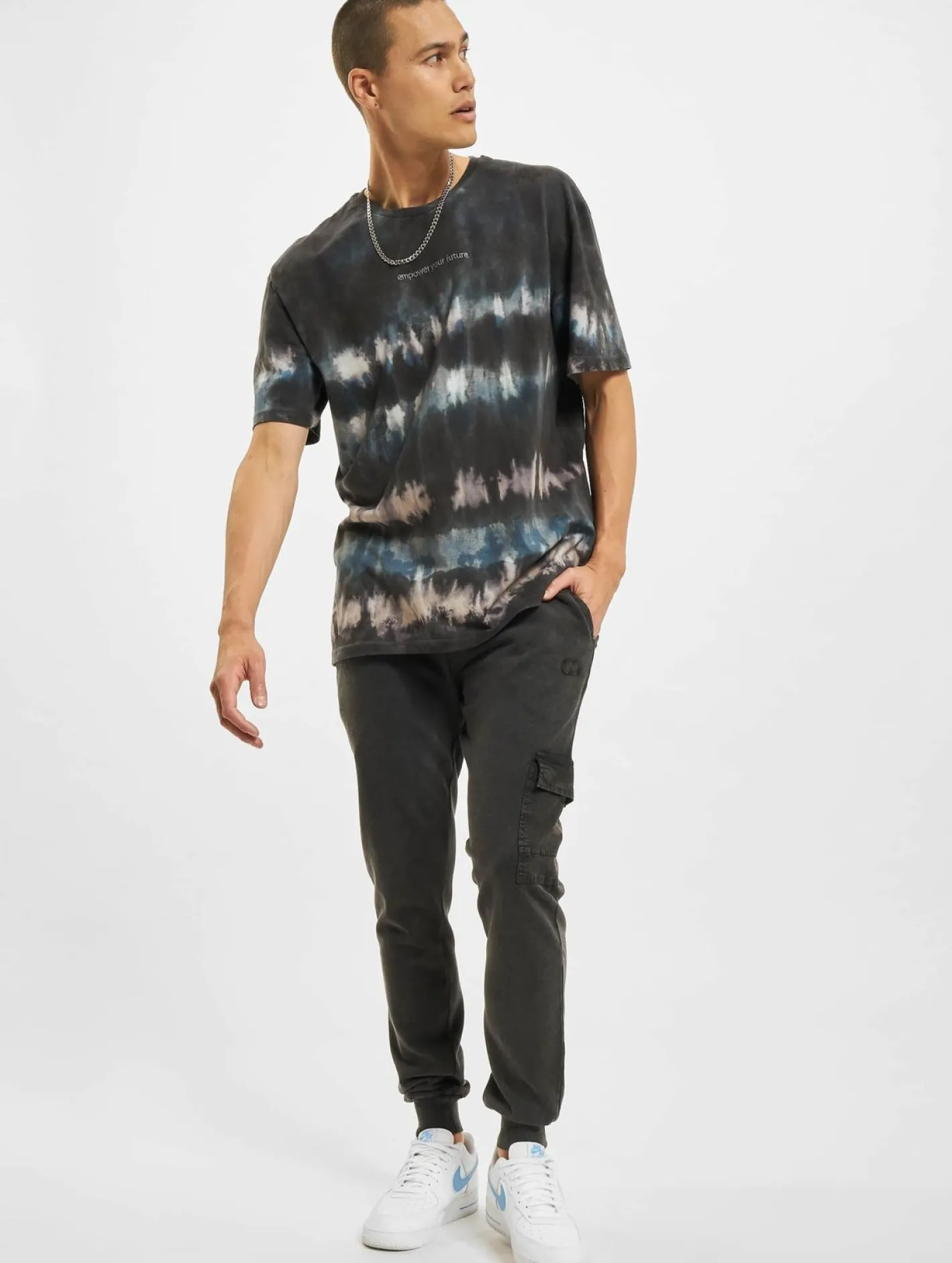 T-Shirts & Tank Tops*CRIMINAL DAMAGE Fire Ice Tie Dye T-Shirt blau