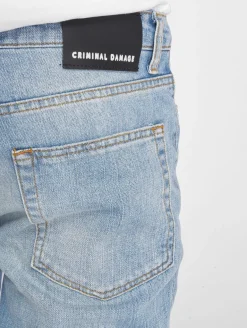 Jeans & Hosen*CRIMINAL DAMAGE Uzi Skinny Hellblauer Denim