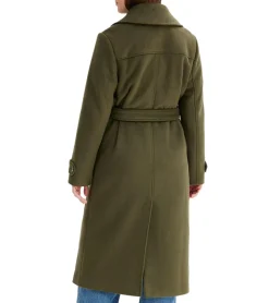 Mäntel & Jacken*O46bpx Damen Mantel in Wolloptik nachhaltiger Basic-Mantel mit Reverskragen Alltags-Jacke 907949 Olivgrün