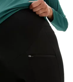 Fitnessmode & Jogginghosen*O46bpx Damen Schwangerschafts-Hose schlichte Basic-Hose Umstandsmode Sport-Leggings 950753 Schwarz